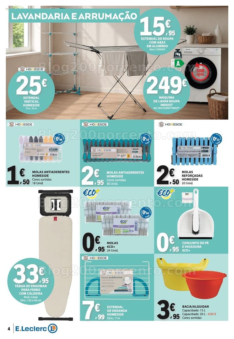 Antevisão Folheto E-LECLERC Bazar Promoções de 16 a 29 julho